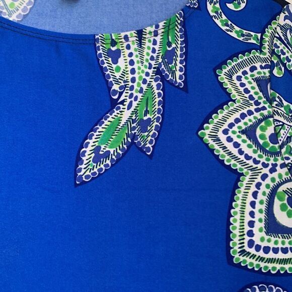 Tiana B Paisley Print 3/4 Sleeve Dress Size L - Picture 8 of 10